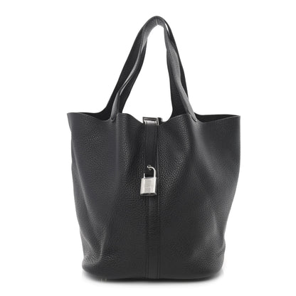 Hermes Taurillon Clemence Picotin Lock 26 GM Black 1 of 10