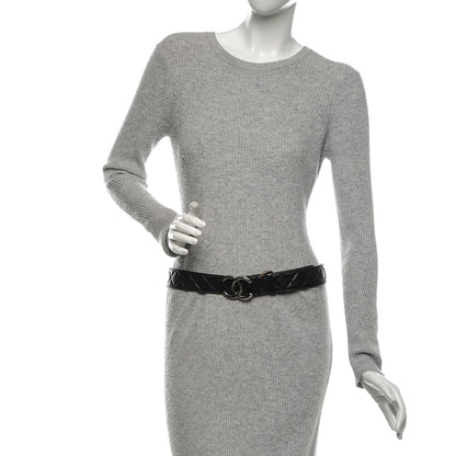 Chanel Lambskin Quilted CC Belt 85 34 Black 2 of 8