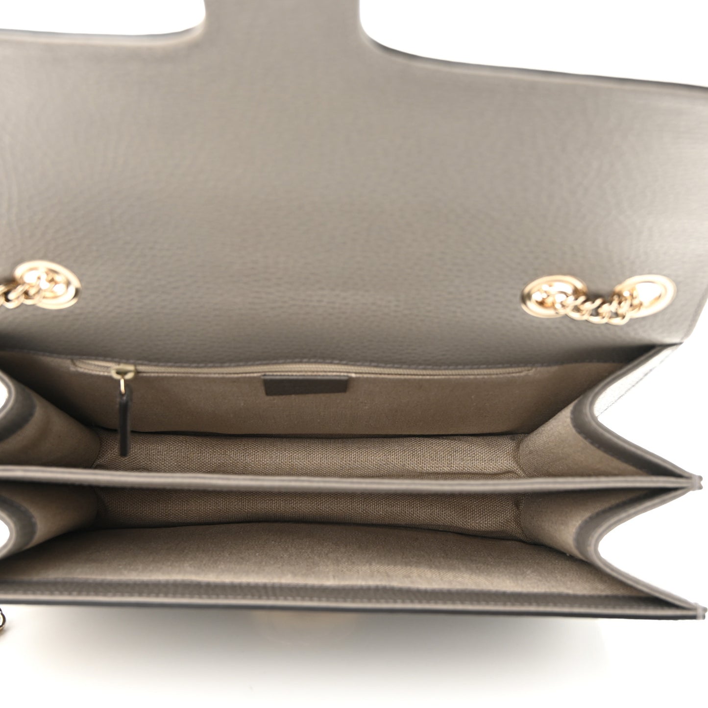 Dollar Calfskin Interlocking G Shoulder Bag Loess