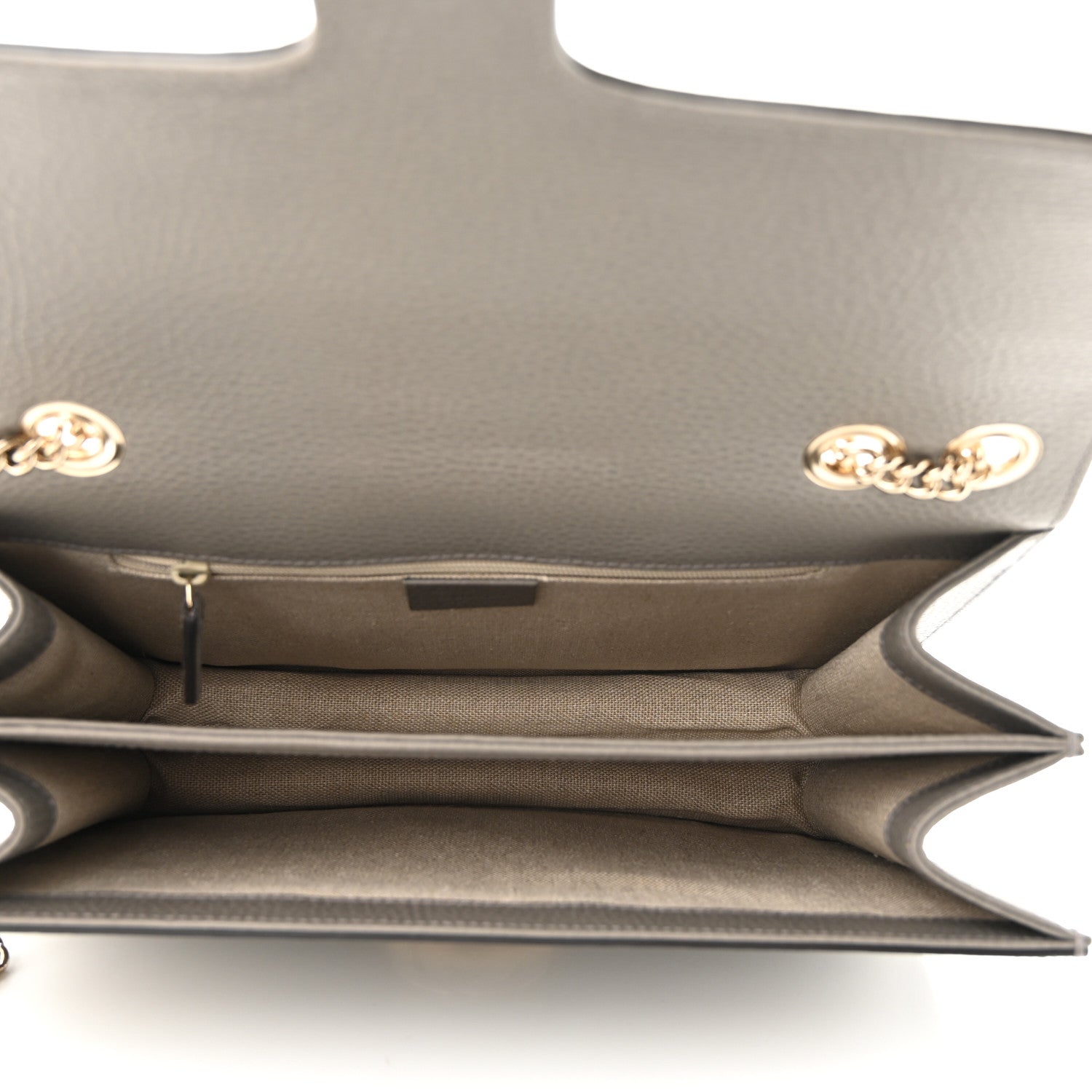Gucci Dollar Calfskin Interlocking G Shoulder Bag Loess 5 of 10