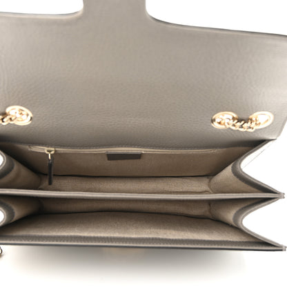 Gucci Dollar Calfskin Interlocking G Shoulder Bag Loess 5 of 10