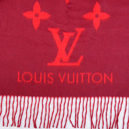 Louis Vuitton Cashmere Monogram Reykjavik Scarf Cherry 5 of 5