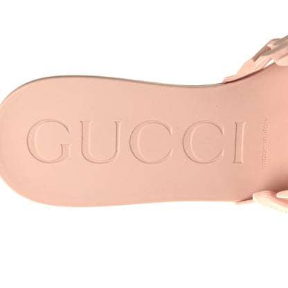 Gucci Rubber Womens Slide Sandals 35 Perfect Pink 8 of 9