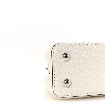 Louis Vuitton Lizard Baroque Embossed Capucines Mini Ivory Sparkle 8 of 10
