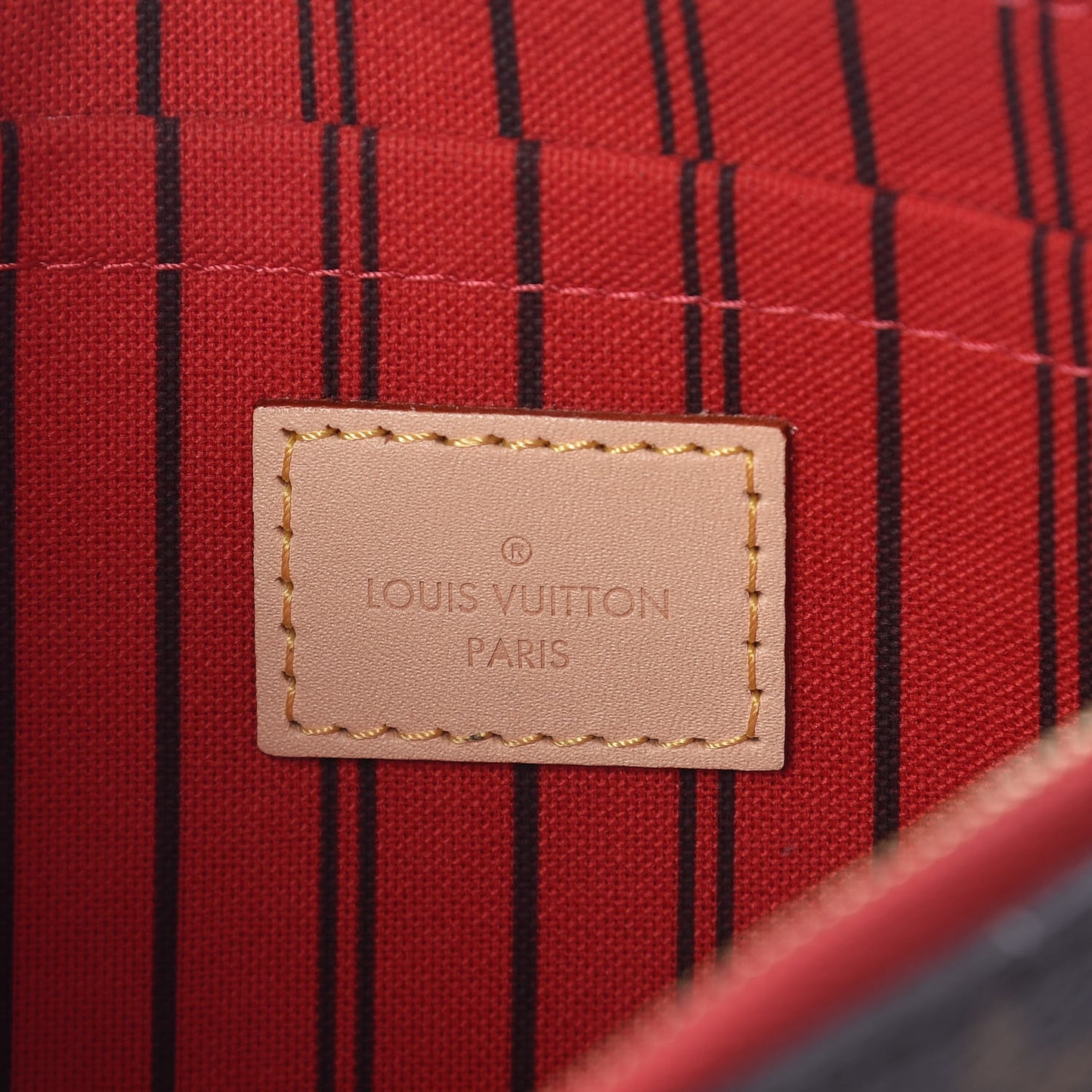 Monogram Neverfull MM GM Pochette Cherry