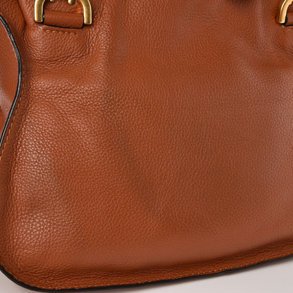Chloe Calfskin Medium Marcie Satchel Tan 9 of 11