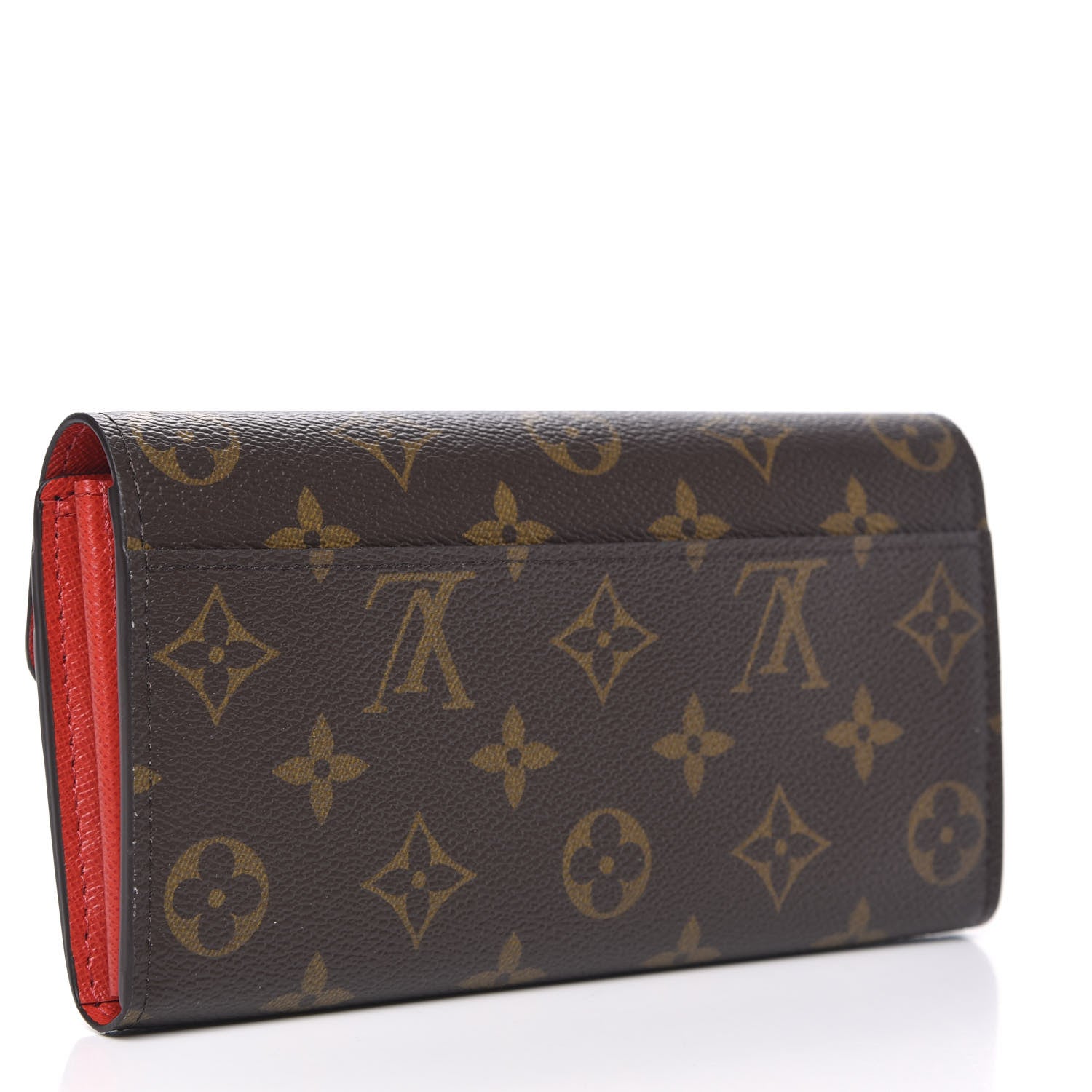 Louis Vuitton Monogram Sarah Wallet NM Coquelicot 3 of 11