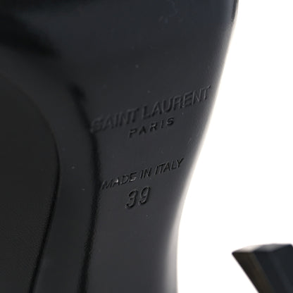 Saint Laurent Calfskin Opyum 100 Pumps 39 Black 7 of 10