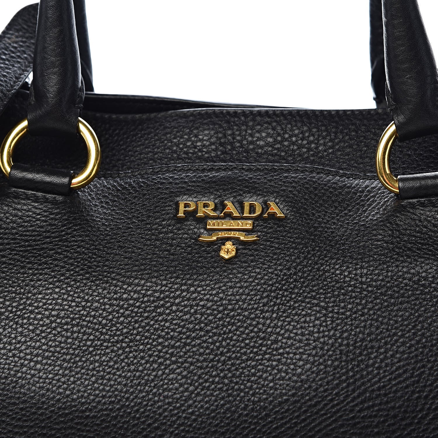 Prada Vitello Daino Tote Black 12 of 12