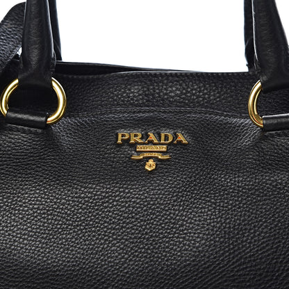 Prada Vitello Daino Tote Black 12 of 12