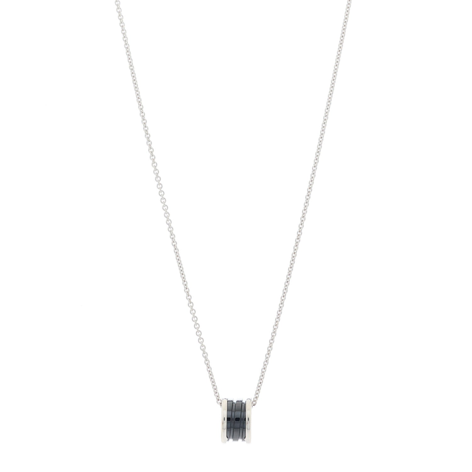 Bulgari Sterling Silver Ceramic Save The Children Pendant Necklace 1 of 7