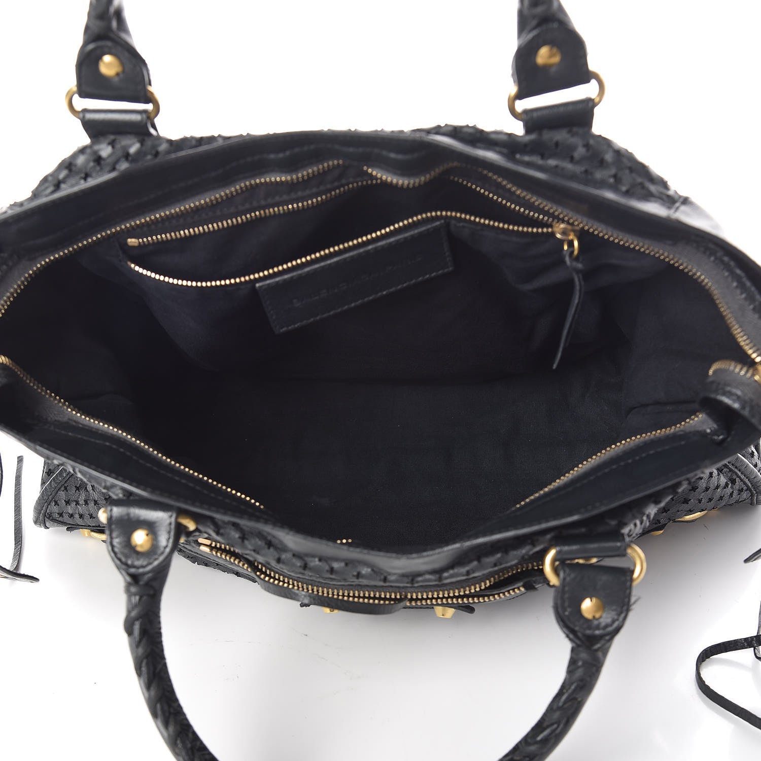 Balenciaga Agneau Laser Cut Cross Classic Gold Hardware City Grey 5 of 15