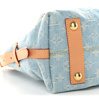 Louis Vuitton Monogram Denim CarryAll PM Sky Blue 9 of 10