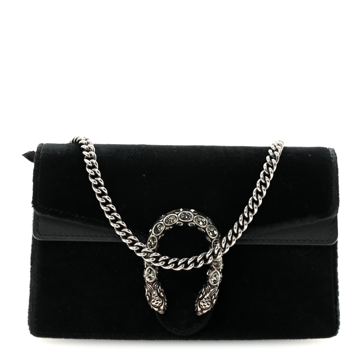 Velvet Super Mini Dionysus Shoulder Bag Black