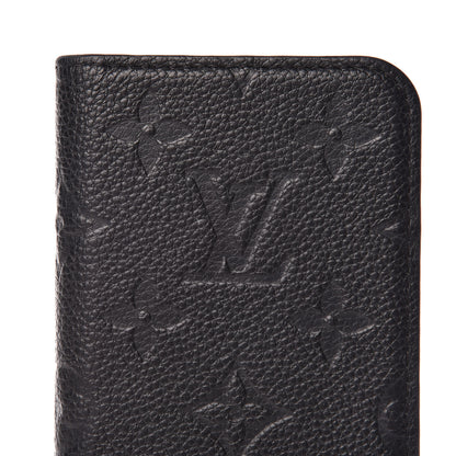 Louis Vuitton Empreinte iPhone X/XS Folio Case Black 10 of 11