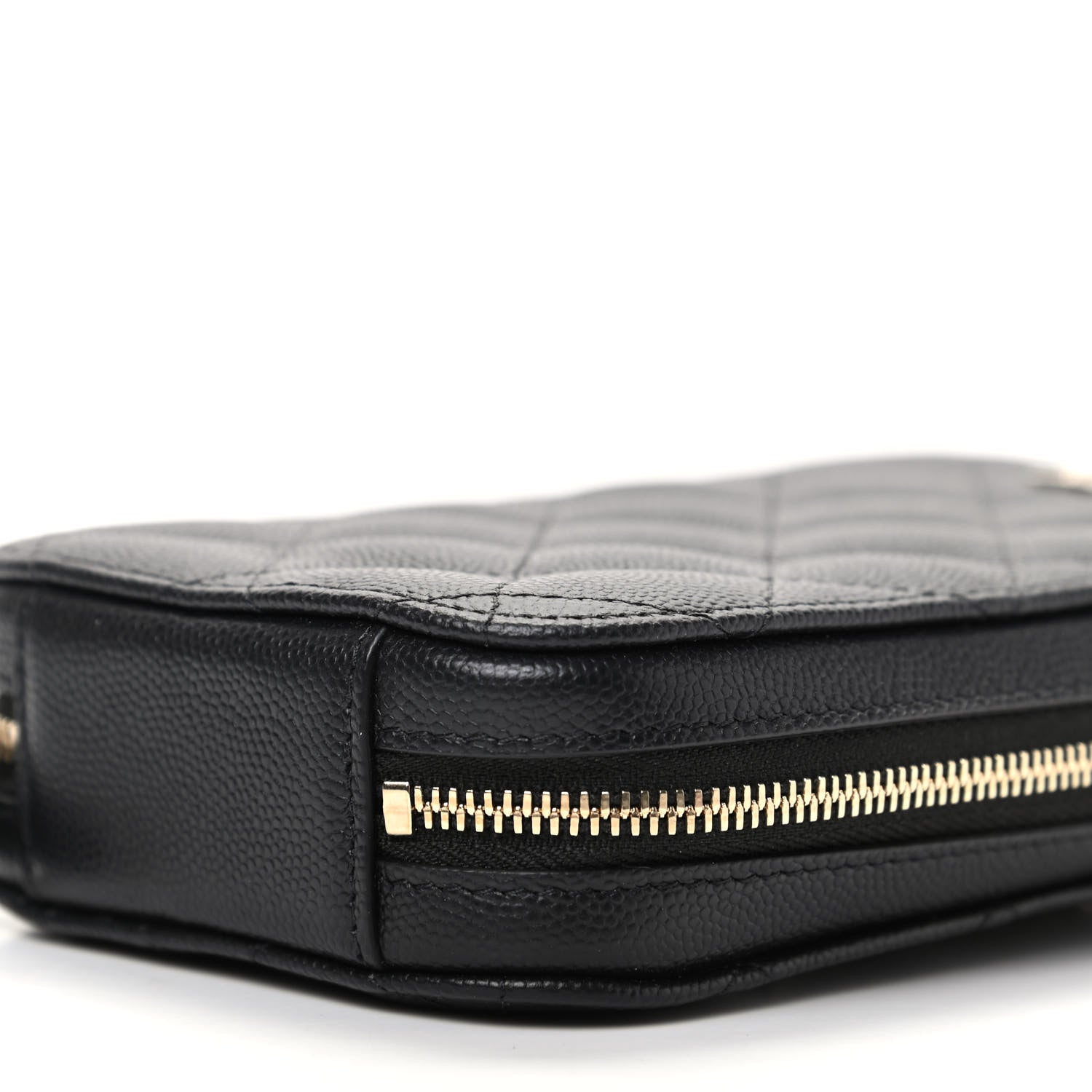 Chanel Caviar Quilted Zip Phone Case Black 7 of 10