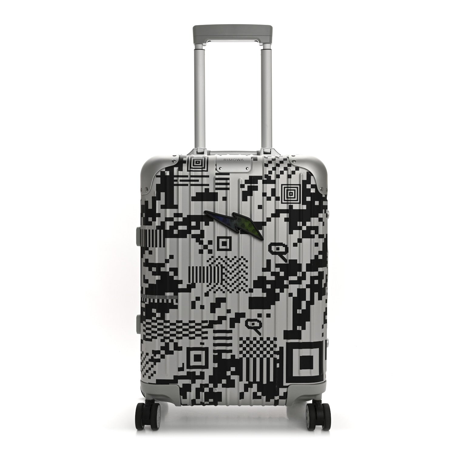 Rimowa X RTFKT Polycarbonate Printed Original Twist Cabin Silver Black 1 of 13