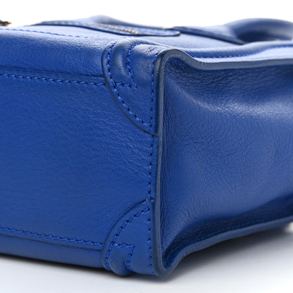 Celine Smooth Calfskin Nano Luggage Royal Blue 9 of 9