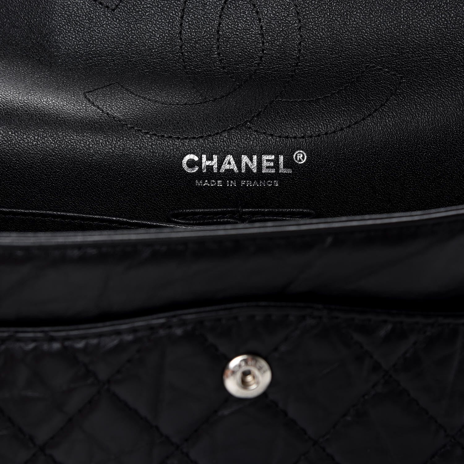 Chanel Aged Calfskin Quilted 2.55 Reissue 226 Flap So Black 7 of 11