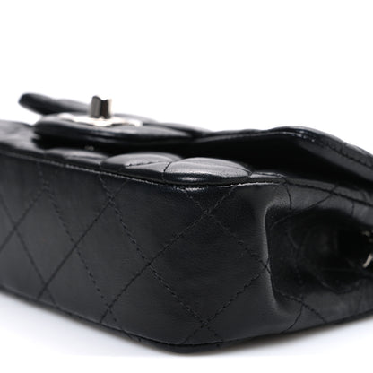 Chanel Lambskin Quilted Extra Mini Rectangular Flap Black 10 of 10