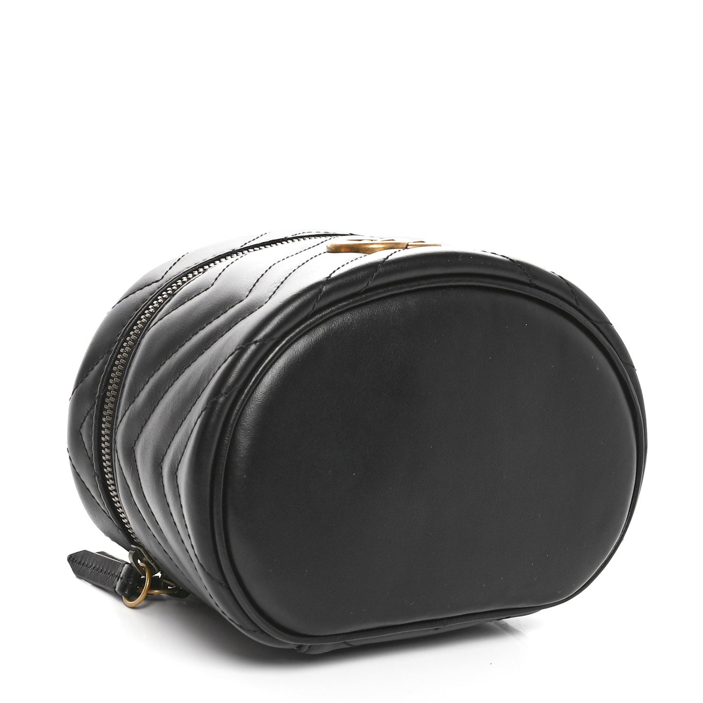 Calfskin Matelasse GG Marmont Vanity Cosmetic Case Black