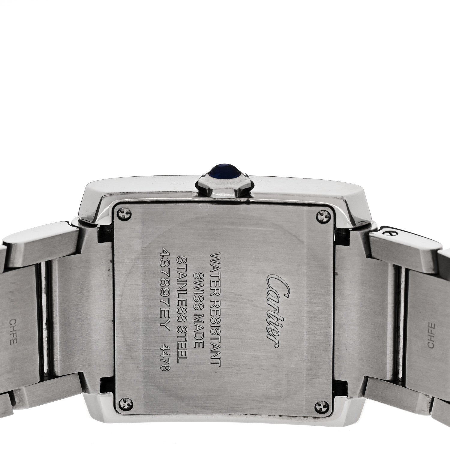 Cartier Stainless Steel Diamond Bezel 27mm Tank Francaise Quartz Watch 4 of 5