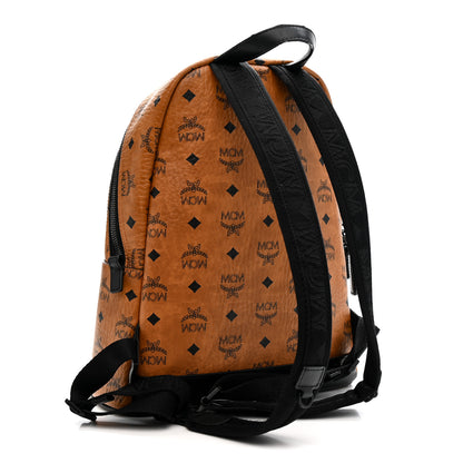 MCM Visetos Small Stark Backpack Cognac Black 5 of 20