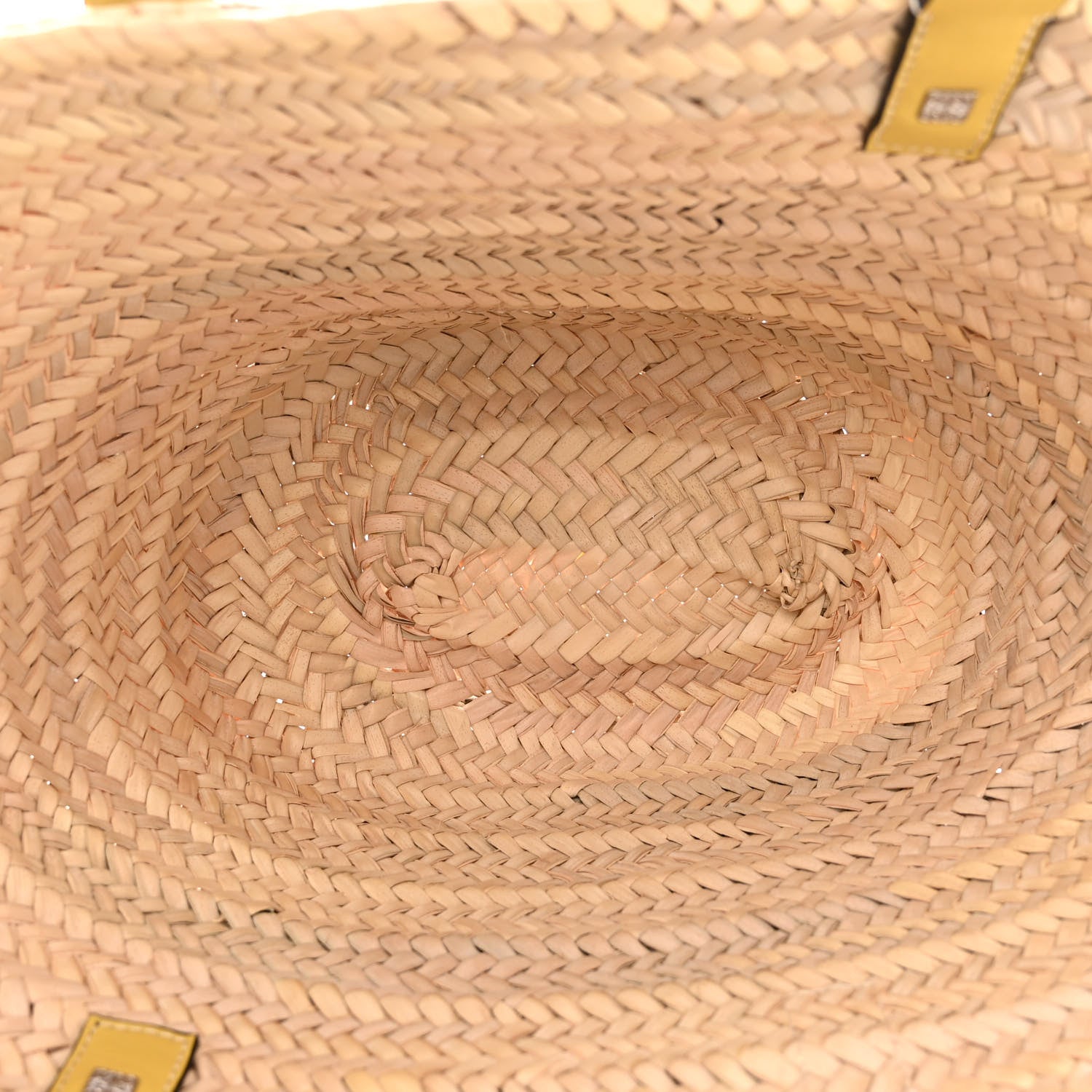 Loewe Raffia Small Basket Tote Bag Natural Yellow 5 of 9