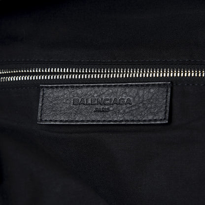 Balenciaga Agneau Classic Silver Hardware Backpack Black 5 of 9