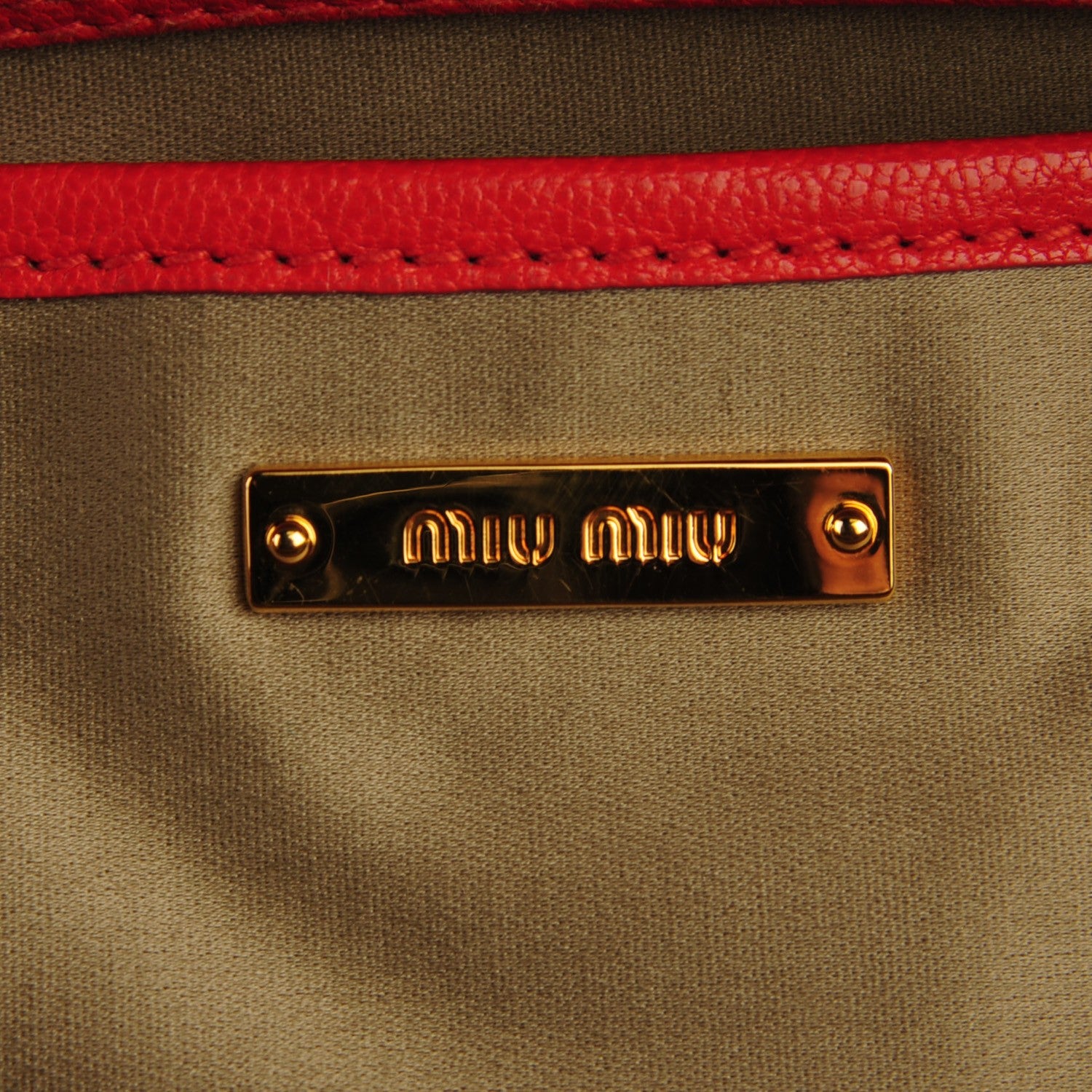 Miu Miu Goatskin Madras Bauletto Orange 8 of 10
