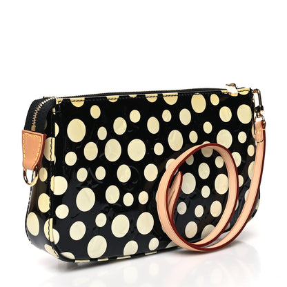 Louis Vuitton Vernis Kusama Infinity Dots Pochette Accessories Black 3 of 9
