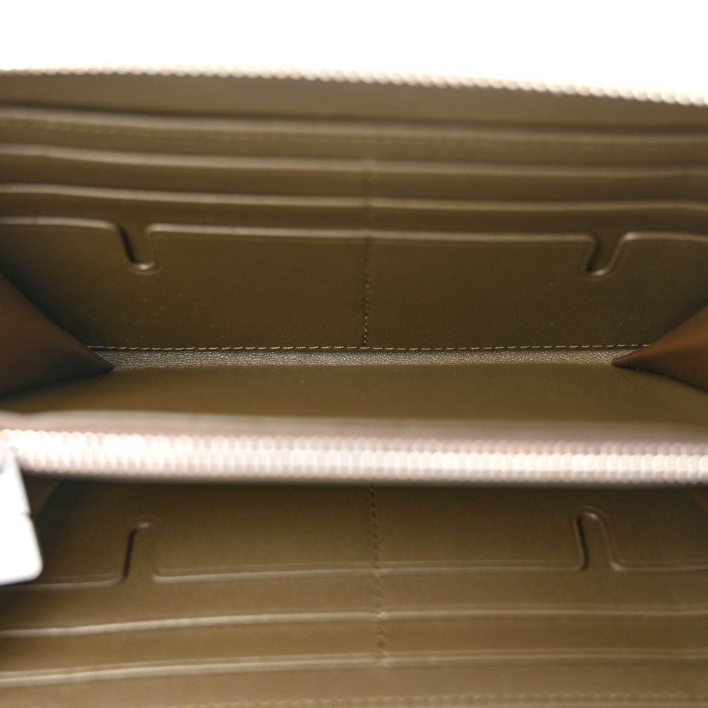 Supernova Check Zip Around Wallet Brown