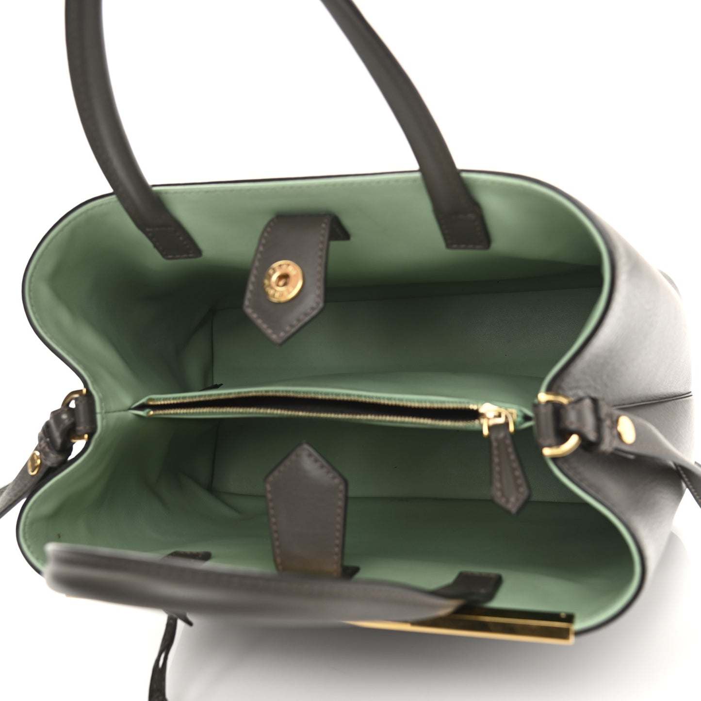 Vitello Dolce Petite 2Jours Tote Verde Prato Menta