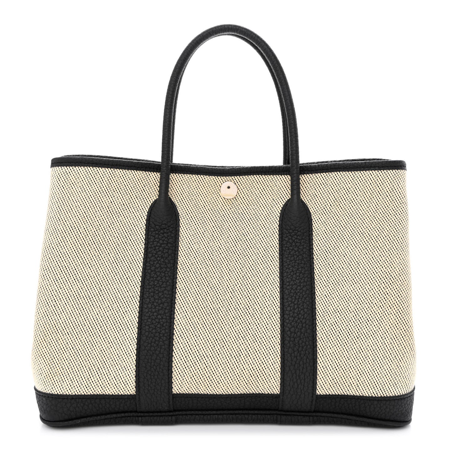 Twill H Negonda Garden Party 30 TPM Tote Ecru Black