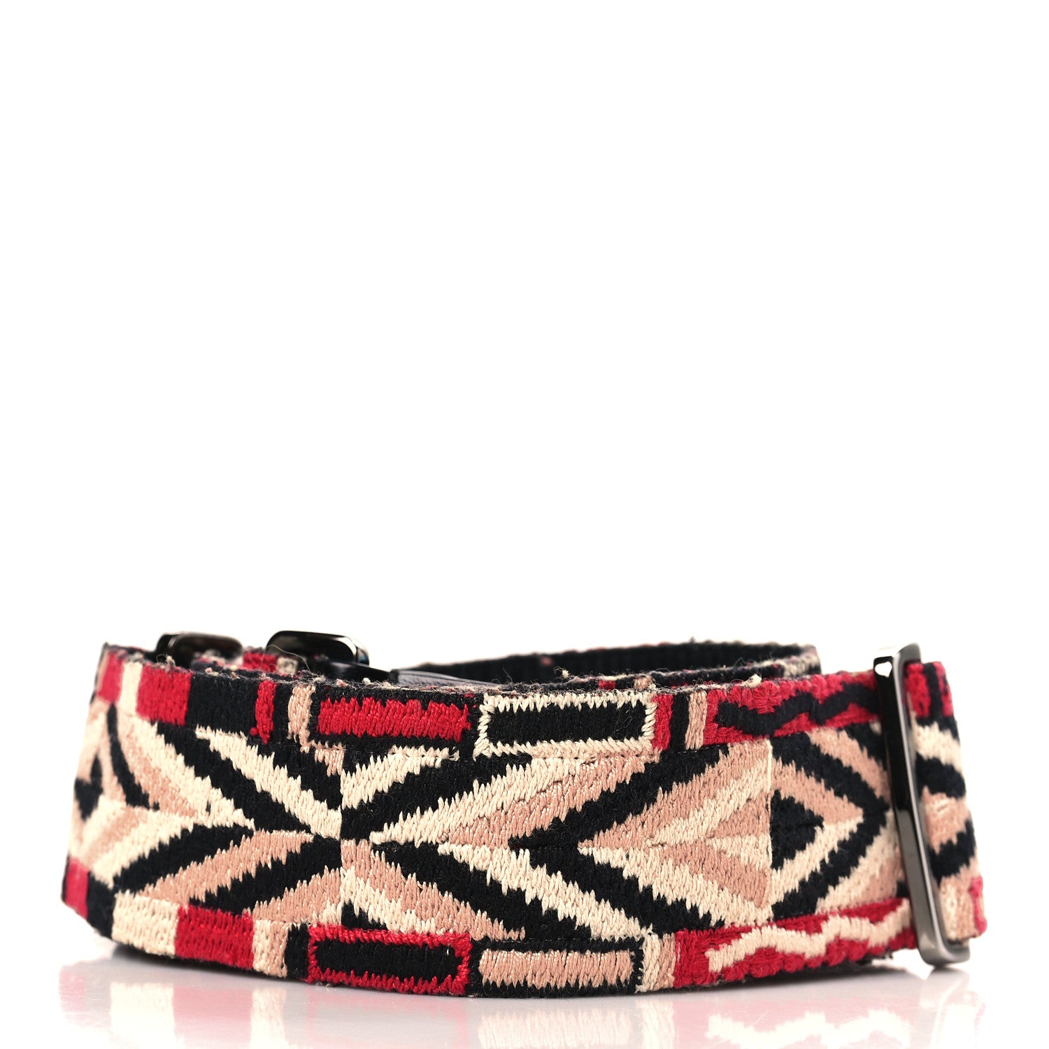 Valentino Garavani Canvas Loveblade Embroidered Rockstud Guitar Strap Multicolor 2 of 3