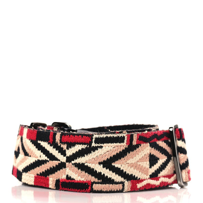 Valentino Garavani Canvas Loveblade Embroidered Rockstud Guitar Strap Multicolor 2 of 3