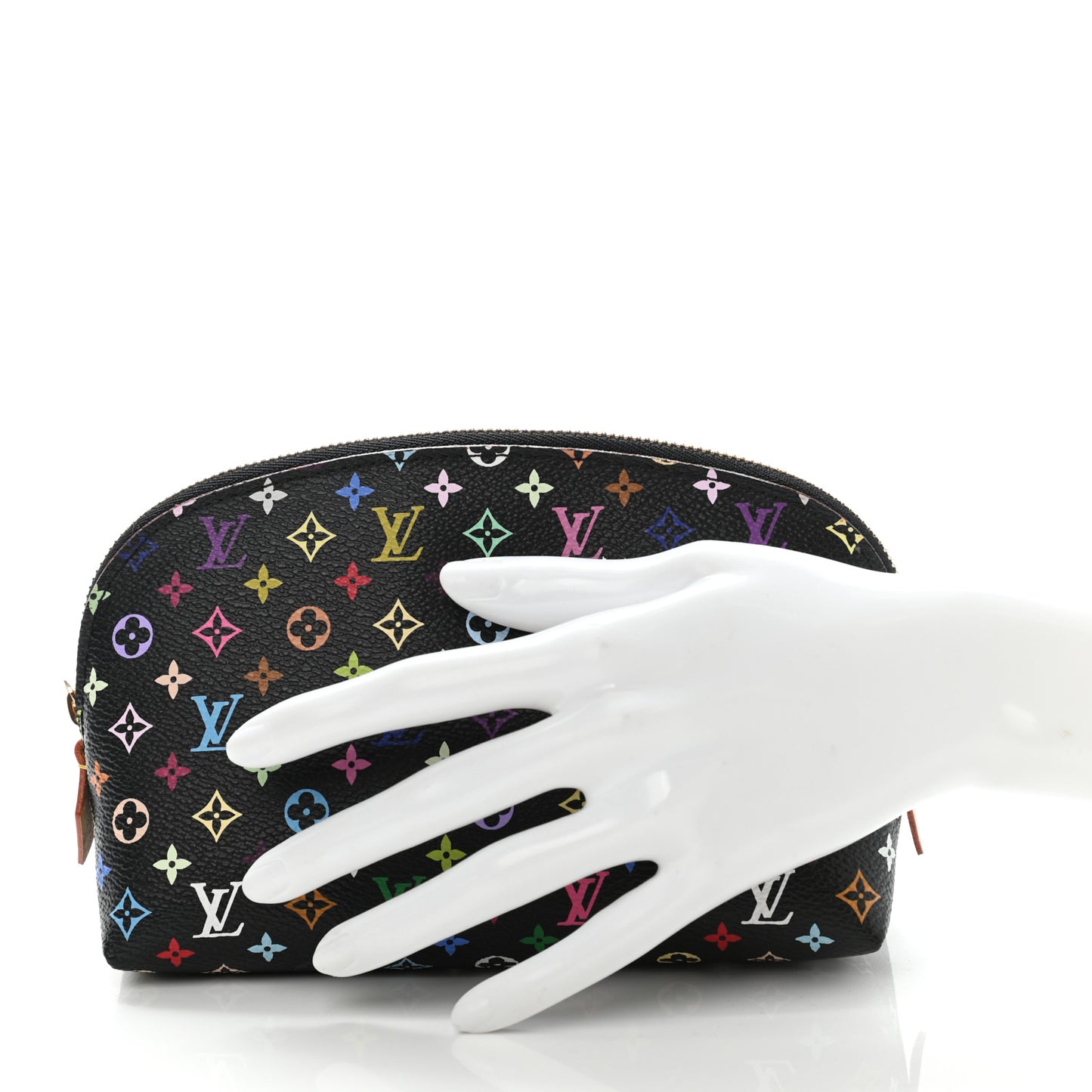 Monogram Multicolor Cosmetic Pouch Black Grenade