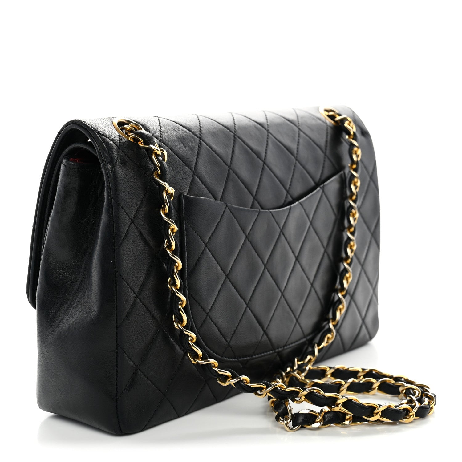 Chanel Lambskin Quilted Medium Double Flap Black 3 of 13