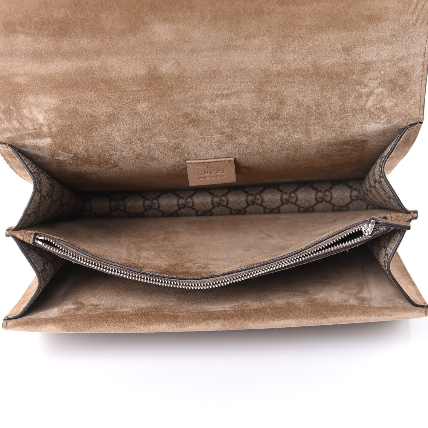 GG Supreme Monogram Medium Dionysus Shoulder Bag Taupe