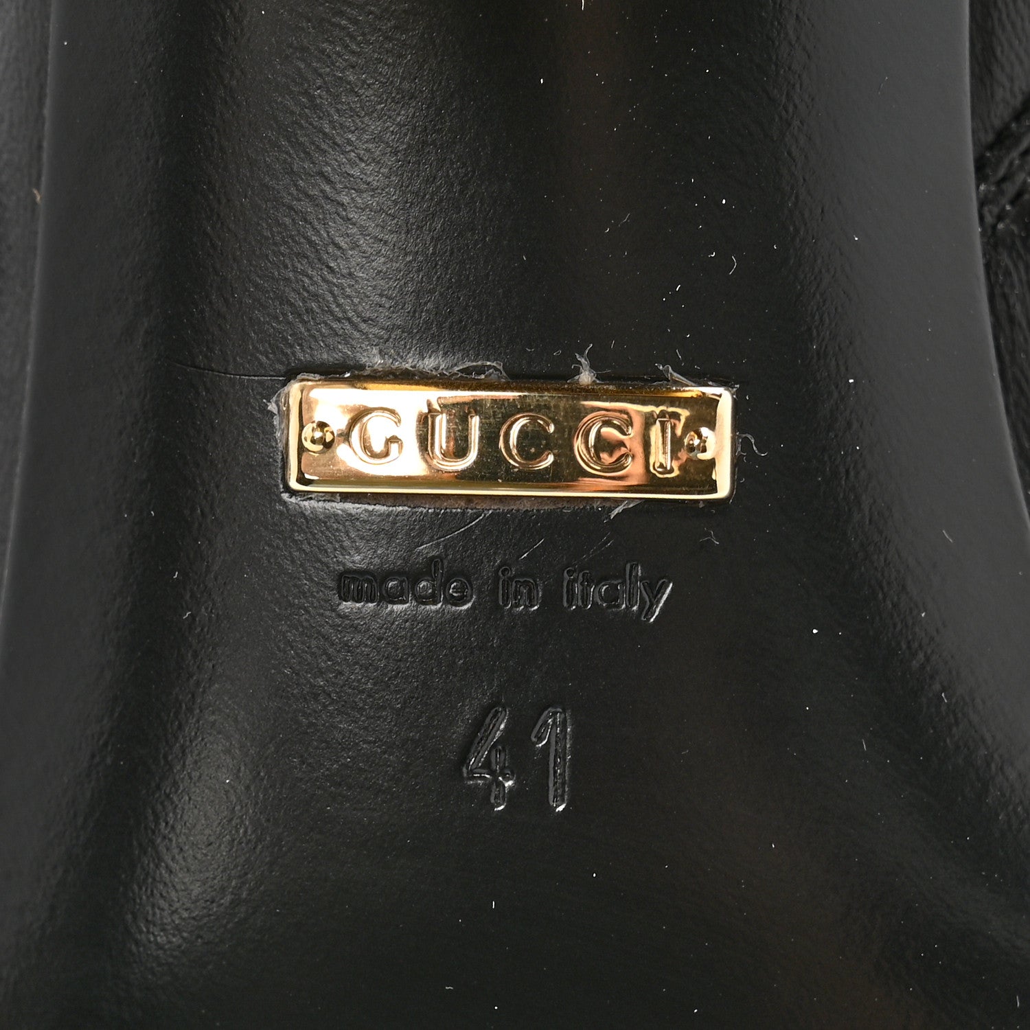 Gucci Nappa Charlotte Horsebit 55mm Knee High Boots 41 Black 7 of 11