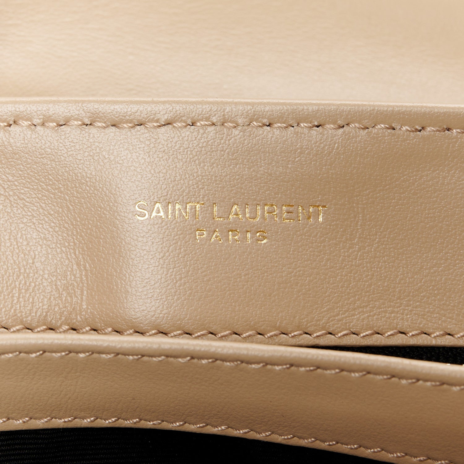 Saint Laurent Calfskin Y Quilted Monogram Toy Loulou Crossbody Bag Dark Beige 6 of 11
