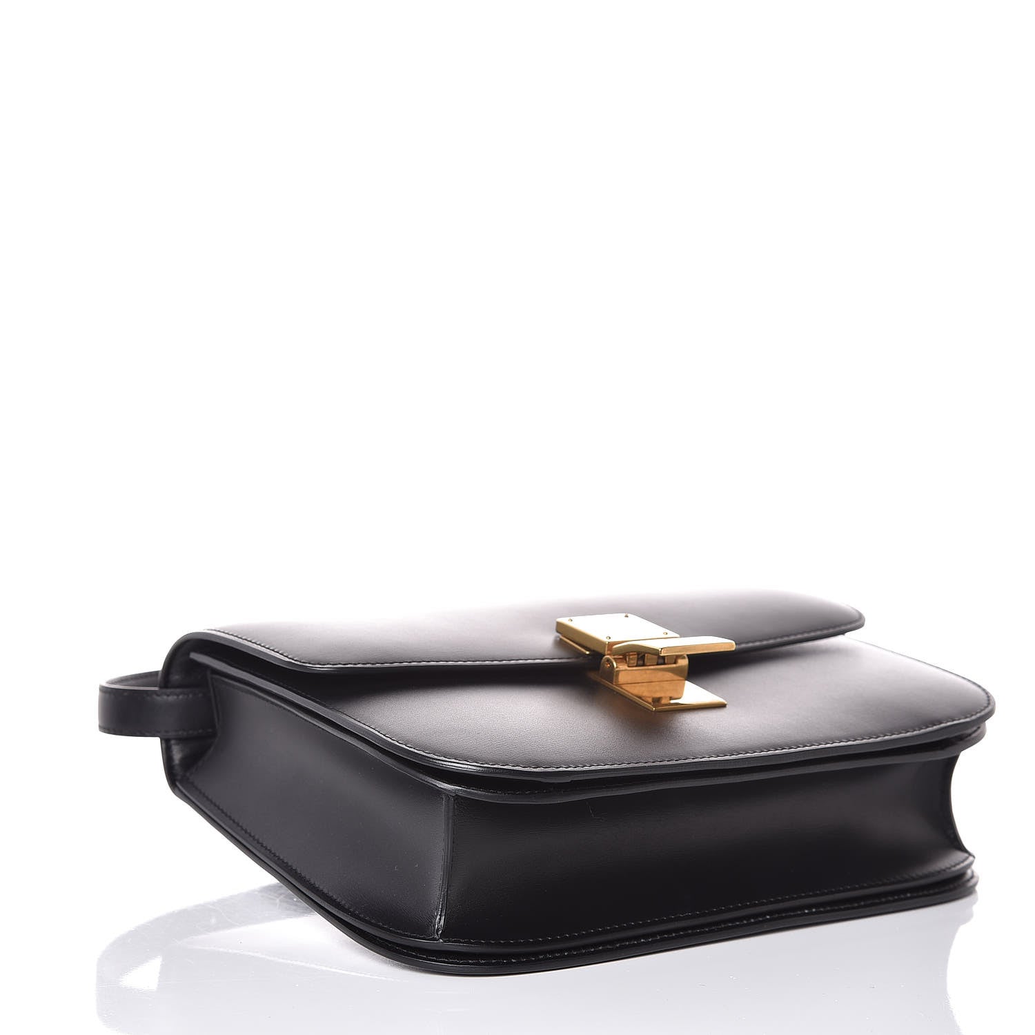 Celine Box Calfskin Medium Classic Box Flap Bag Black 4 of 8