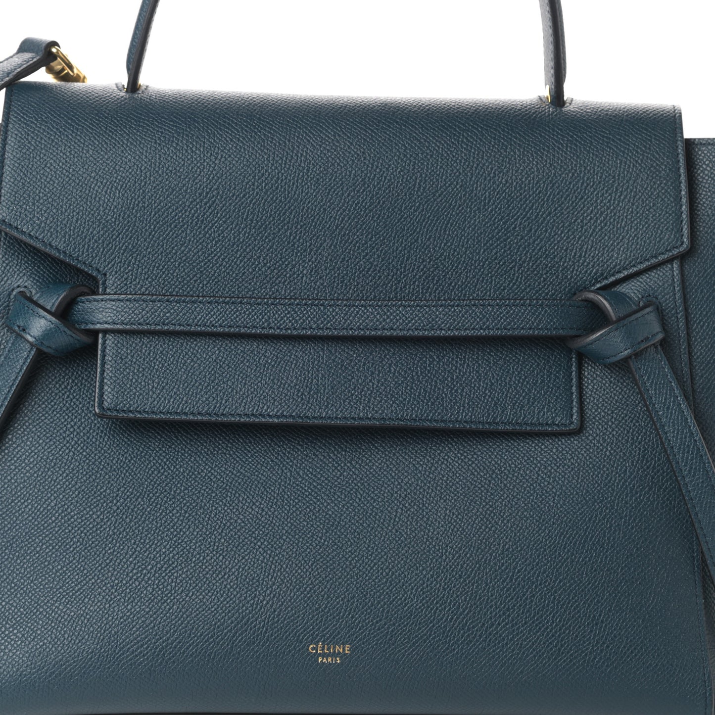Grained Calfskin Mini Belt Bag Deepsea