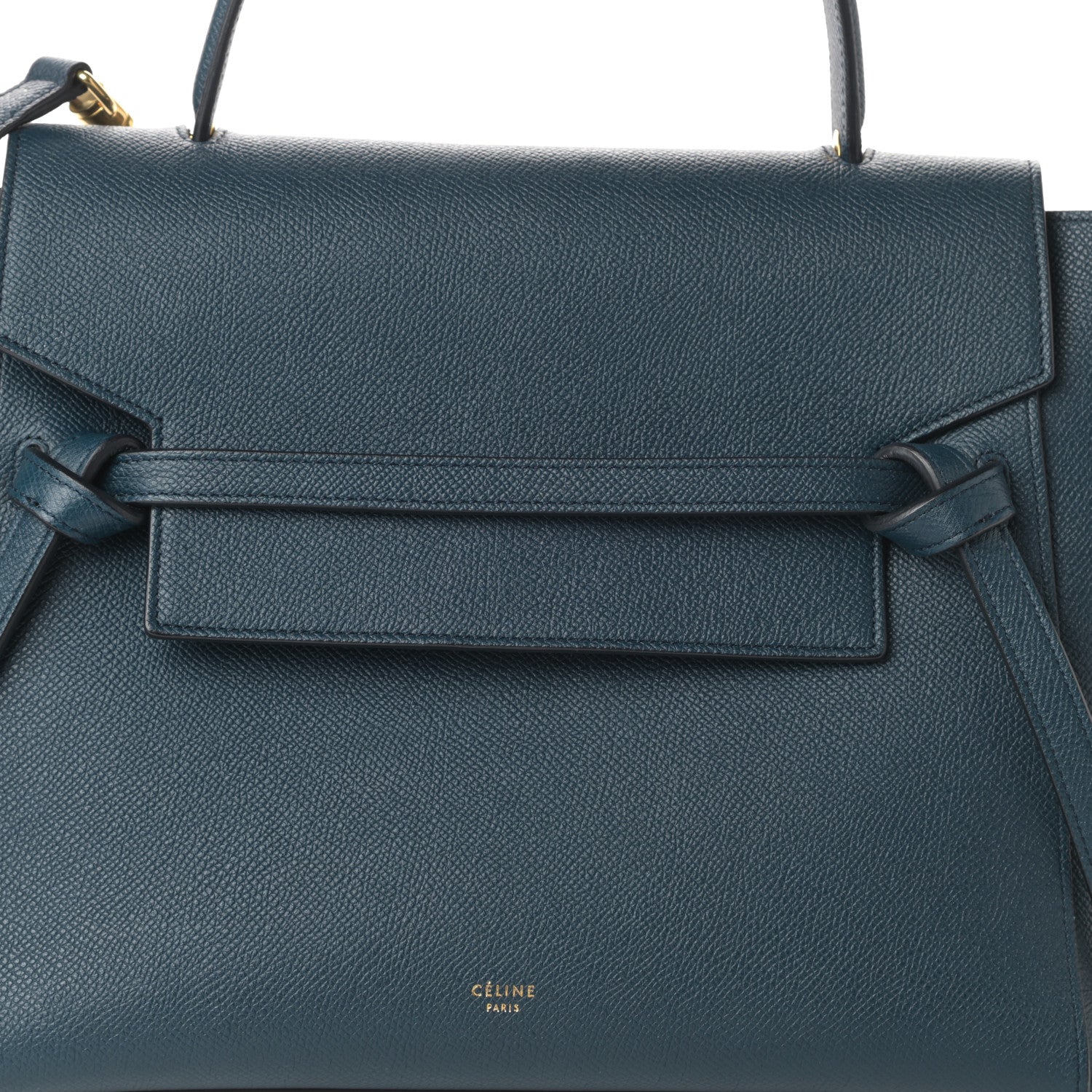 Celine Grained Calfskin Mini Belt Bag Deepsea 7 of 9
