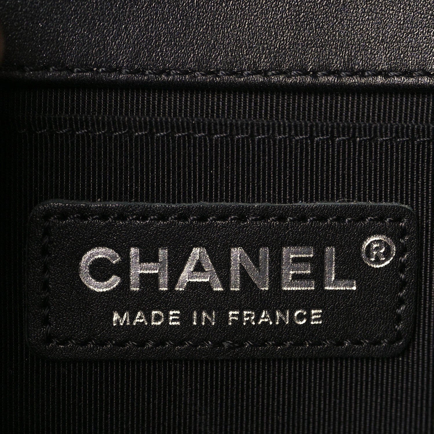 Chanel Calfskin Patent Braided Medium Boy Flap Black 5 of 9