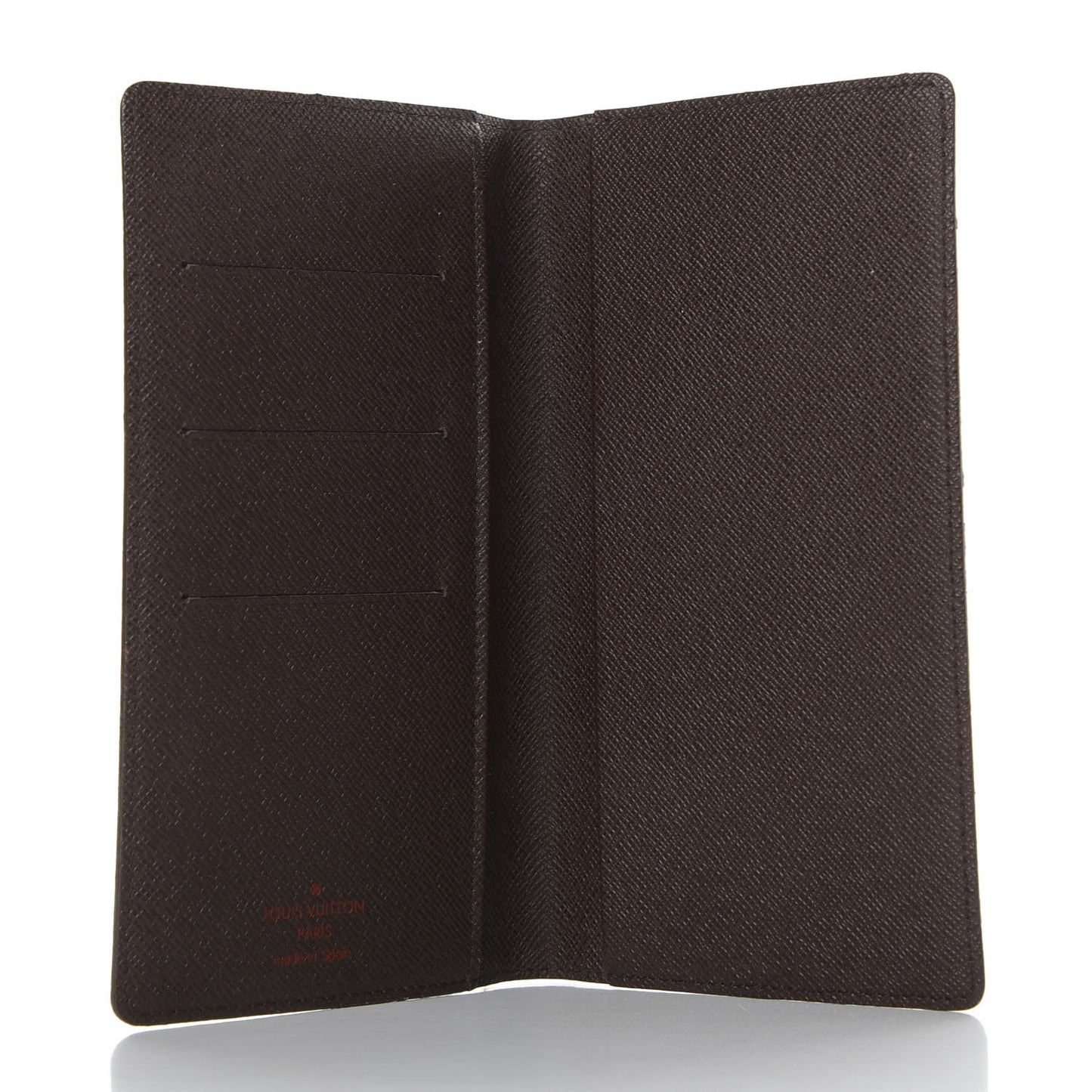 Damier Ebene Checkbook Cover Wallet