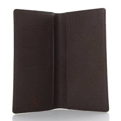 Louis Vuitton Damier Ebene Checkbook Cover Wallet 5 of 6