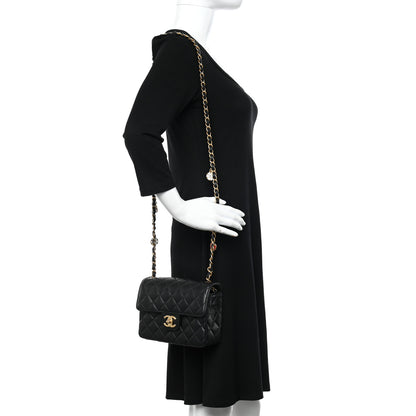 Chanel Lambskin Quilted Casino Chips Mini Flap Black 2 of 11