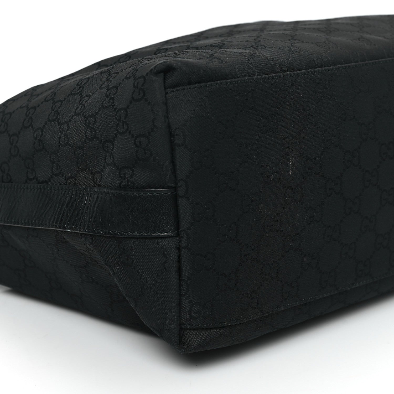 Gucci Nylon Monogram Large Hobo Black 9 of 17