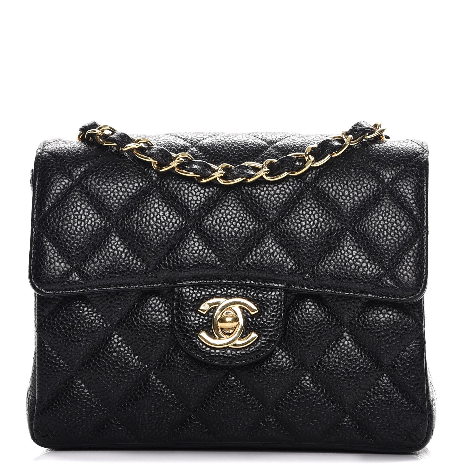Chanel Caviar Quilted Mini Square Flap Black 1 of 8